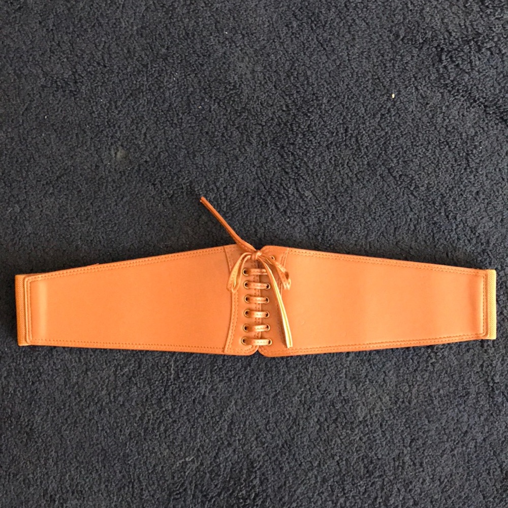 Tan corset belt